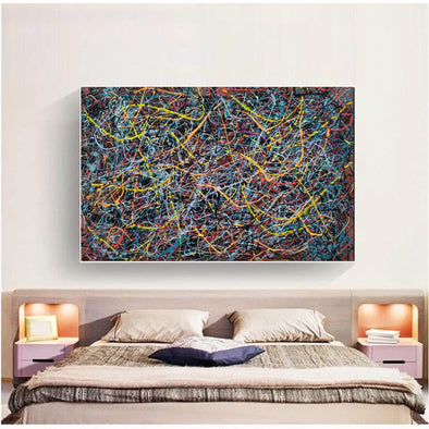 drip famous paintings | A splatter painting painting L912-1