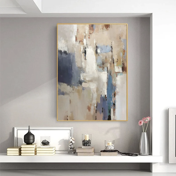 Large abstract painting | Extra large wall art L1260 Frame