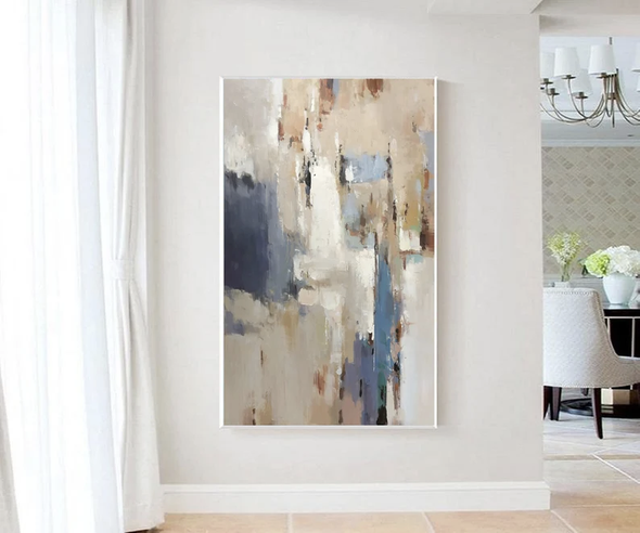 Large abstract painting | Extra large wall art L1260 Frame