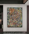 Jackson Pollock Style Painting | Extra large wall art L1261