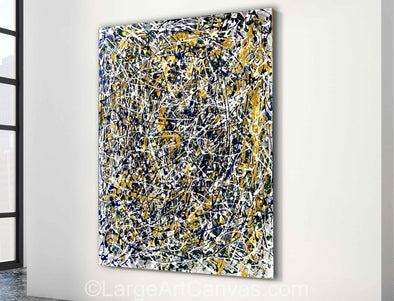 Abstract Painting Influence by Pollock Artwork L1263