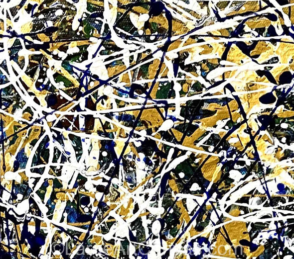 Abstract Painting Influence by Pollock Artwork L1263