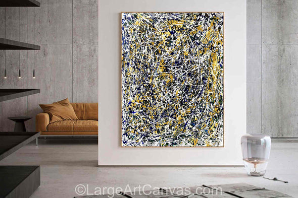 Abstract Painting Influence by Pollock Artwork L1263