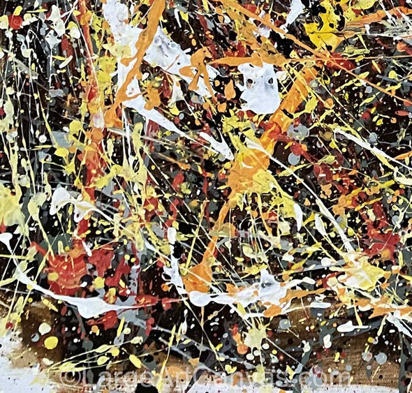 Jackson Pollock Style Painting,  Style Paint Splatter Painting L1264