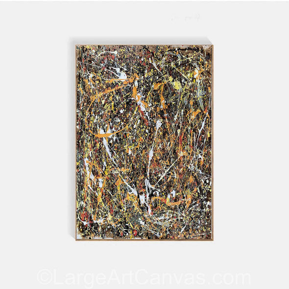 Jackson Pollock Style Painting,  Style Paint Splatter Painting L1264