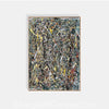 Pollock Style Painting Brown & Yellow Drip Painting – Pollock-Inspired Abstract Canvas Wall Art L1265
