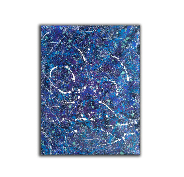 abstract art paint splatter | Big Abstract Painting | dripping drip LA97-Frame art