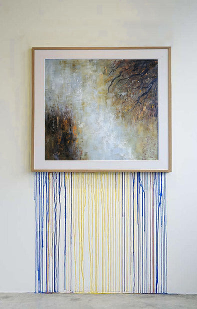 large abstract painting