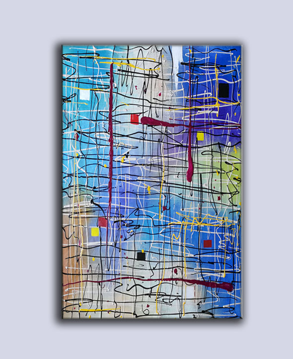 large acrylic abstract paintings