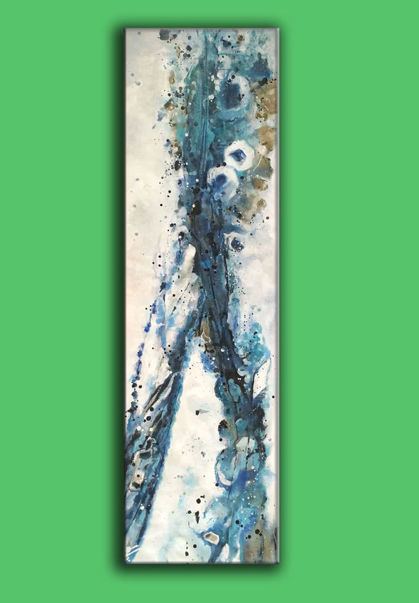 long abstract painting