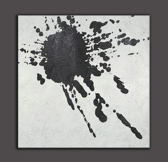 black white canvas paintings