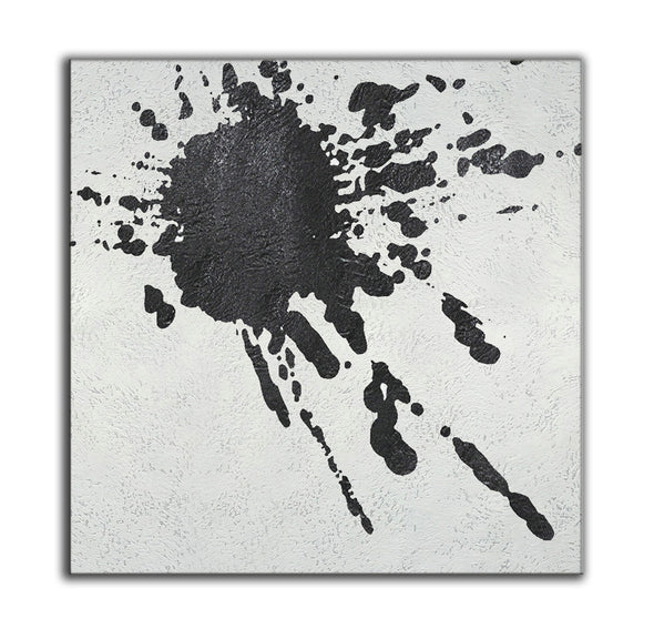 art black and white painting