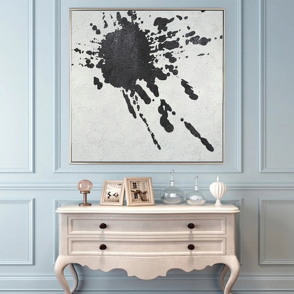 oversized black and white wall art