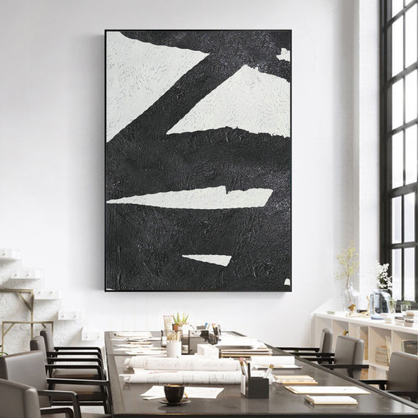 oversized black and white wall art