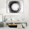 oversized black and white canvas art