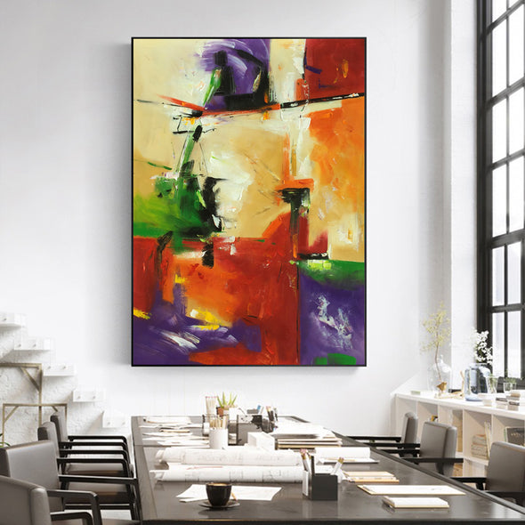 paint abstract art canvas