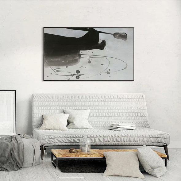 black white canvas paintings
