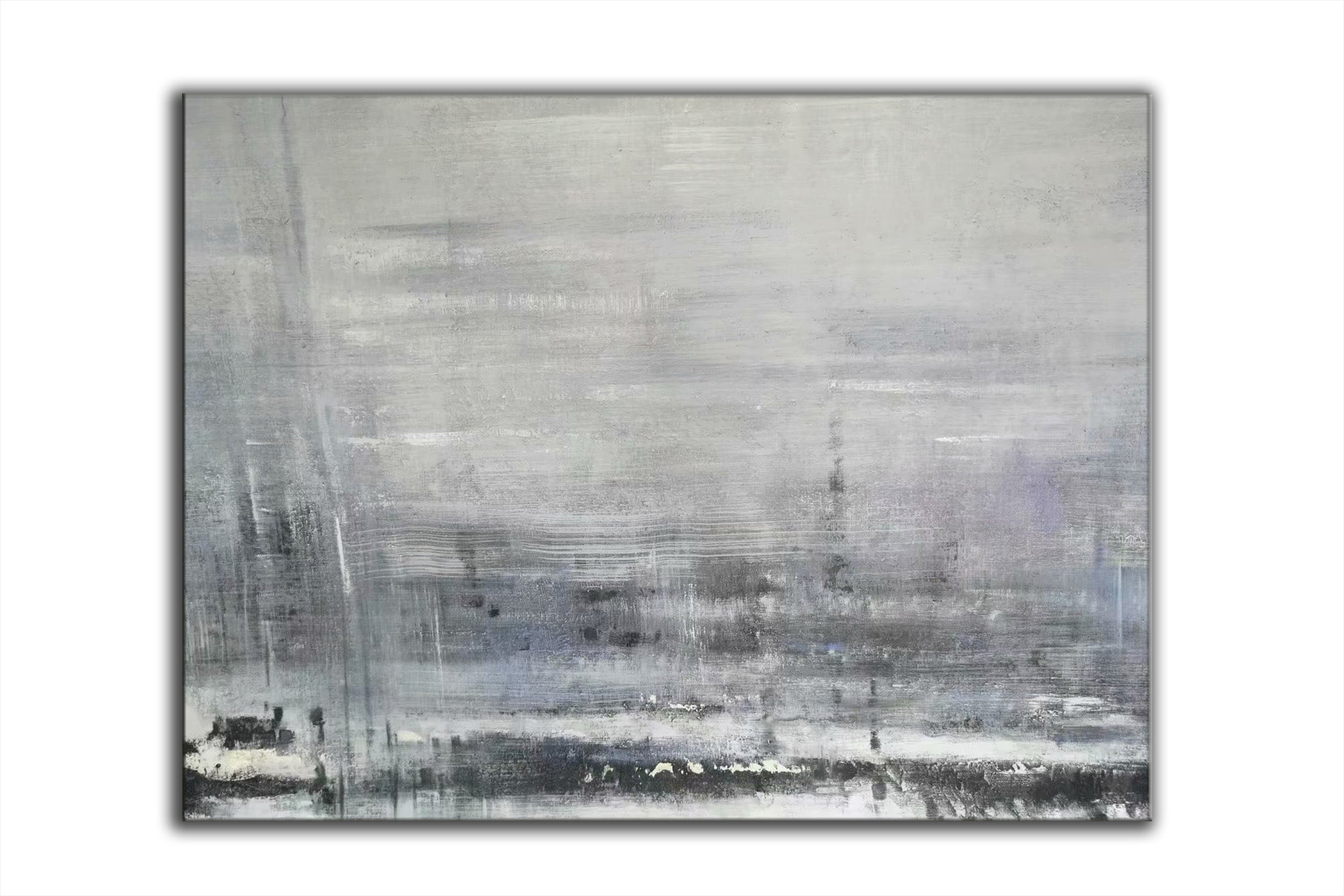 Grey large wall canvas paintings, oil painting wall art L529 ...