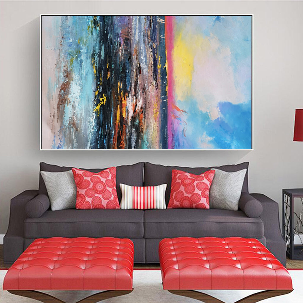 Black abstract art, contemporary art oil paintings L578 – LargeArtCanvas