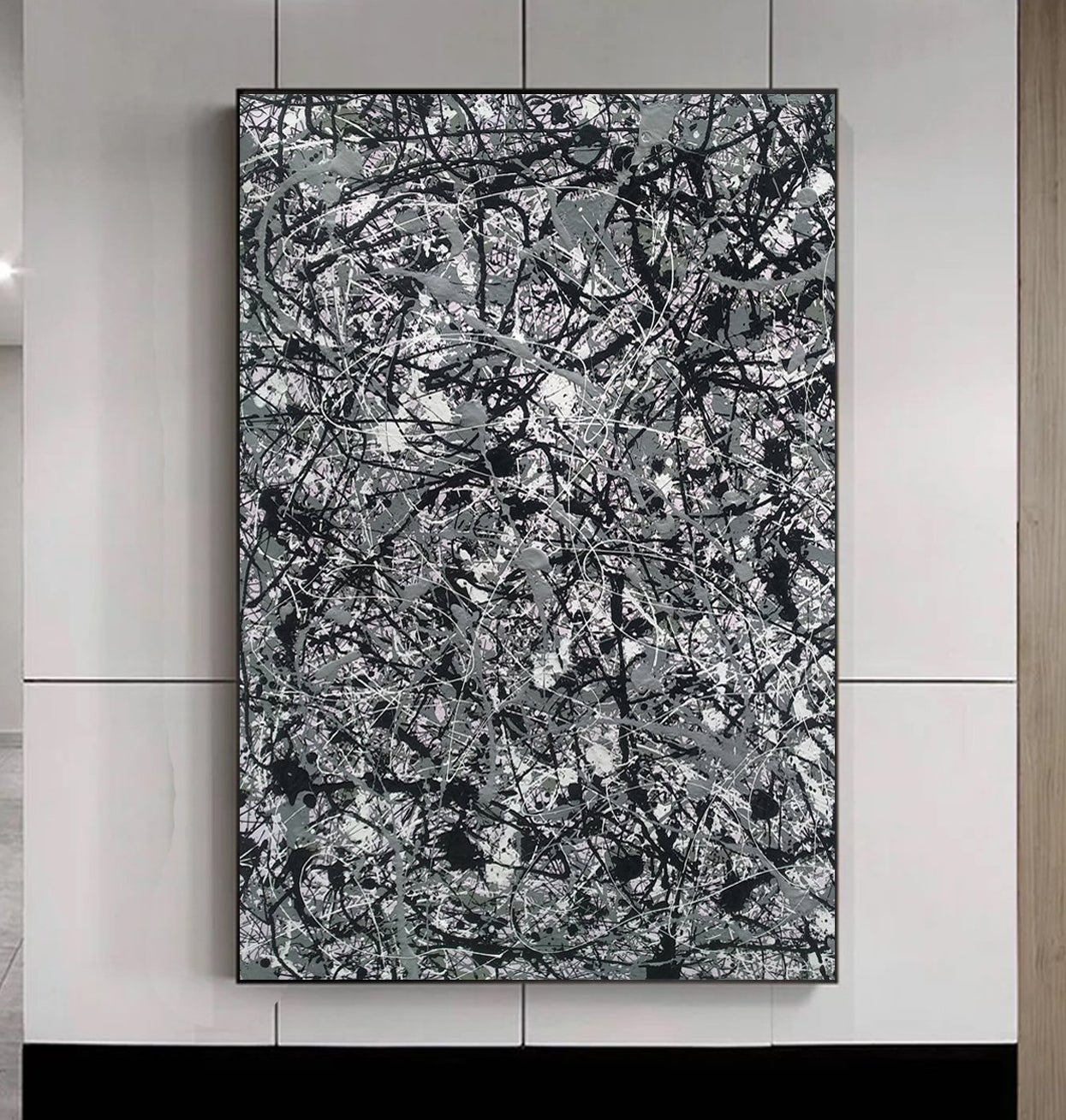 Abstract painting | Modern wall art | Black and white Abstract painting | Modern wall art | Black and white