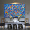 abstract artist splatter painting