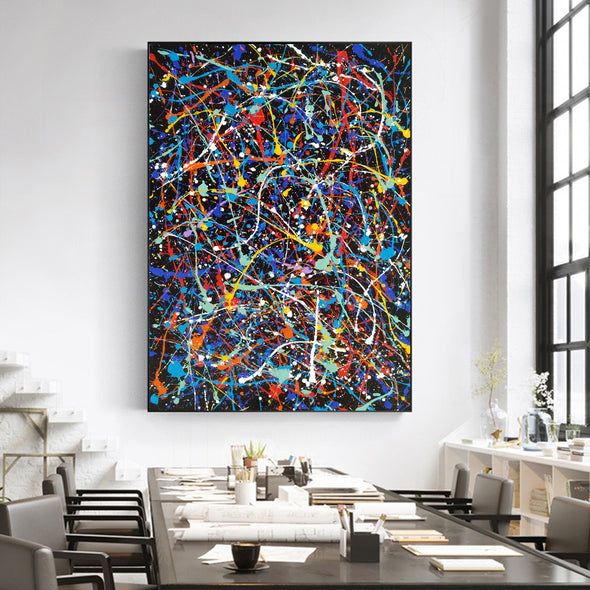 abstract acrylic painting LargeArtCanvas 