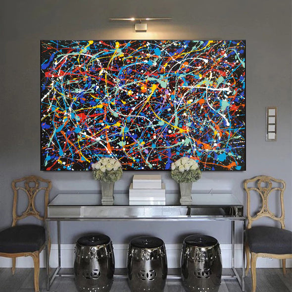 abstract canvas painting LargeArtCanvas 