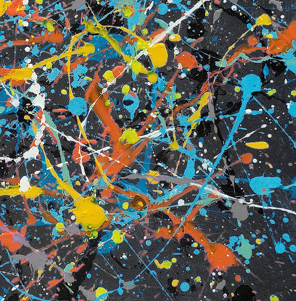 splatter painting abstract