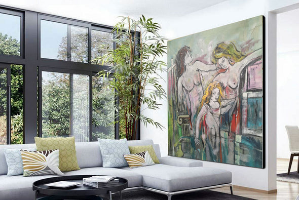 large modern canvas colorful paintings