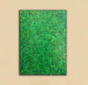 Green abstract painting | Black and green abstract | Large green painting L735-2