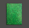 Green abstract painting | Black and green abstract | Large green painting L735-3