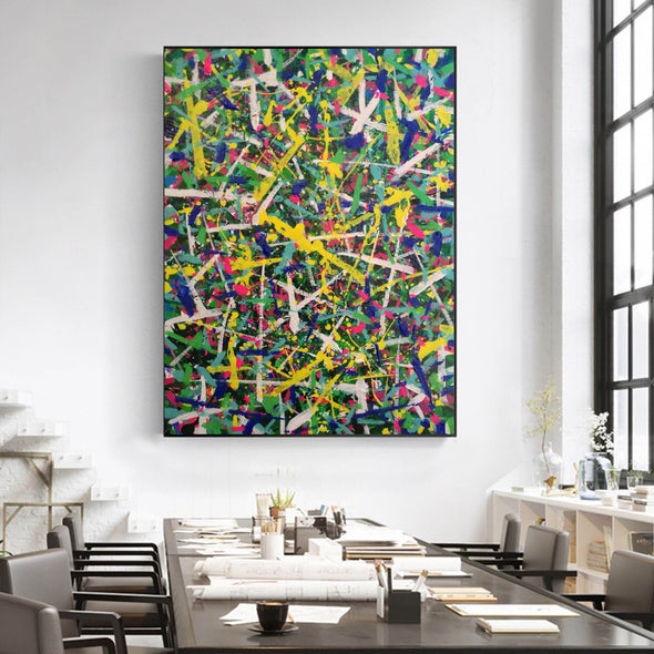 Abstract art paintings | Vertical oil painting | Decorative abstract paintings L771-5