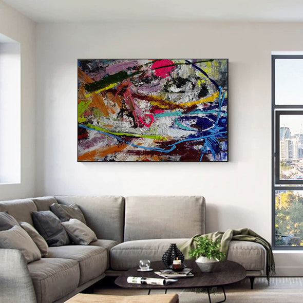 Abstract expressionist paintings | Large abstract canvas LA78_2