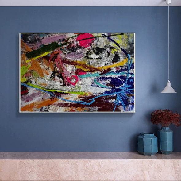 Abstract expressionist paintings | Large abstract canvas LA78_9