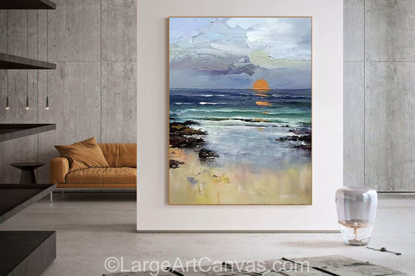 Abstract painting on canvas | Large oil painting L1140_9