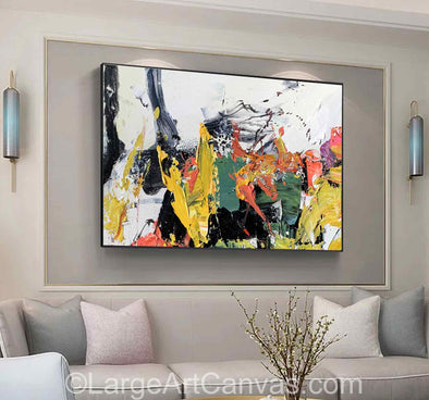 Large canvas wall art | Abstract painting L1211_1