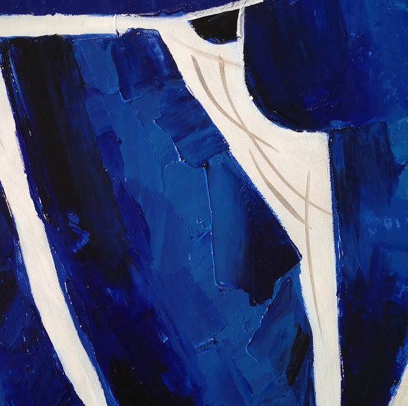 Oversize blue painting L689-9