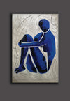 Oversize blue painting L689-1