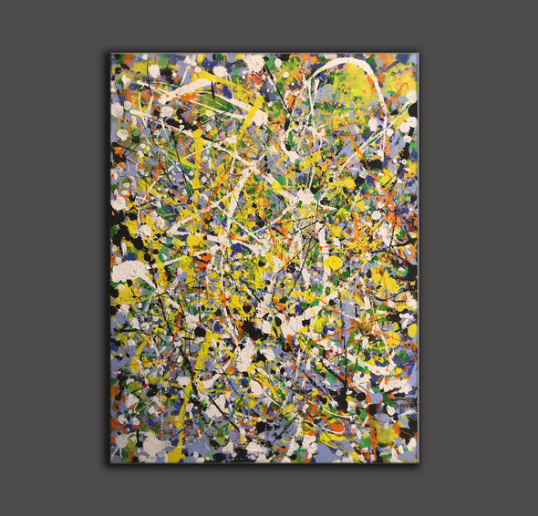 LargeArtCanvas-splatter painting Style Paintings-L734-2
