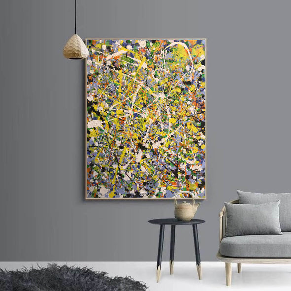LargeArtCanvas-splatter painting Style Paintings-L734-5