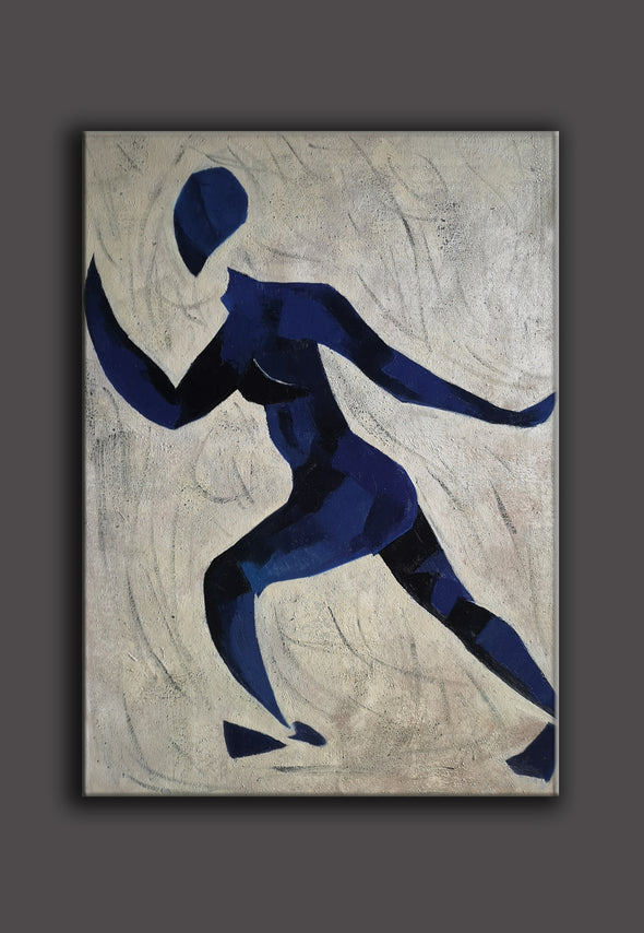 Runner oil painting | Running oil painting | Matisse style painting  L670-2