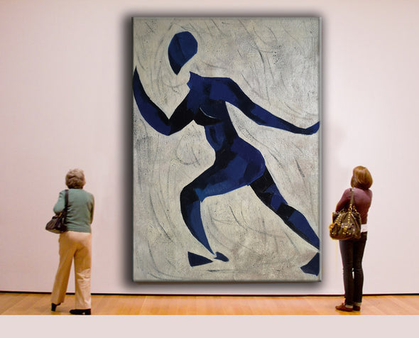 Runner oil painting | Running oil painting | Matisse style painting  L670-6