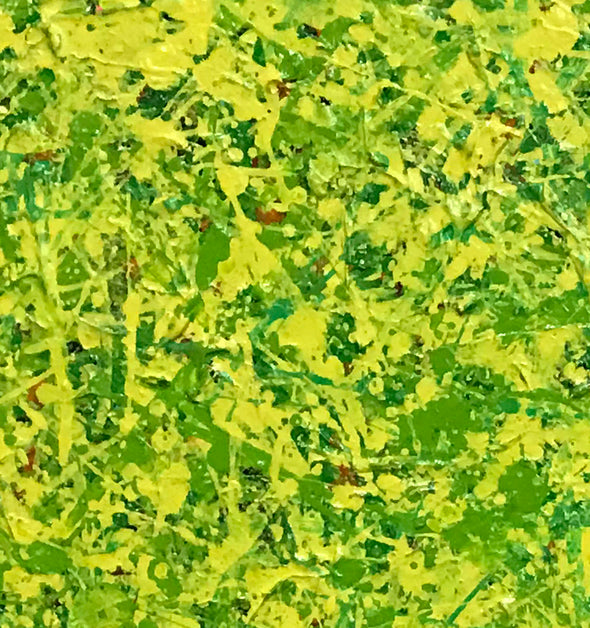 Yellow green abstract painting | Yellow and green abstract | Large Yellow painting L736-10
