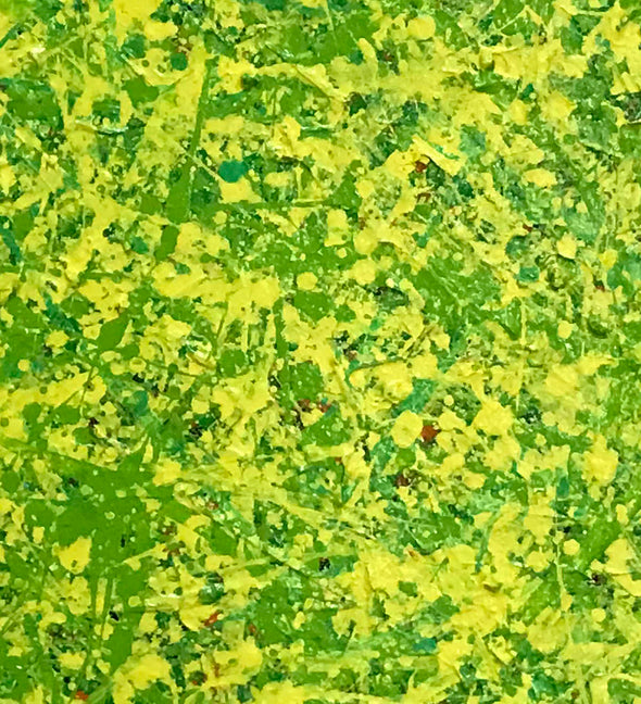 Yellow green abstract painting | Yellow and green abstract | Large Yellow painting L736-9