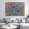 Abstract canvas painting | Colorful modern abstract paintings LA244_1