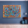Abstract canvas painting | Colorful modern abstract paintings LA244_4