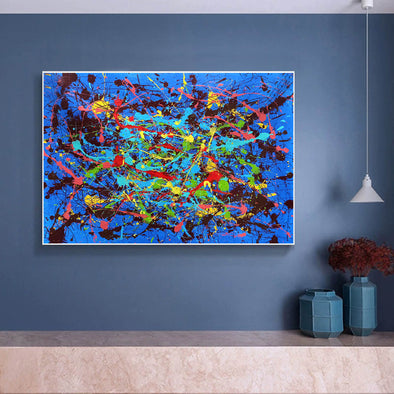 Abstract contemporary art paintings | Acrylic abstract canvas LA264_1
