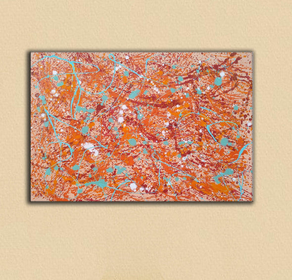 large painting | splatter painting drip painting L877-3