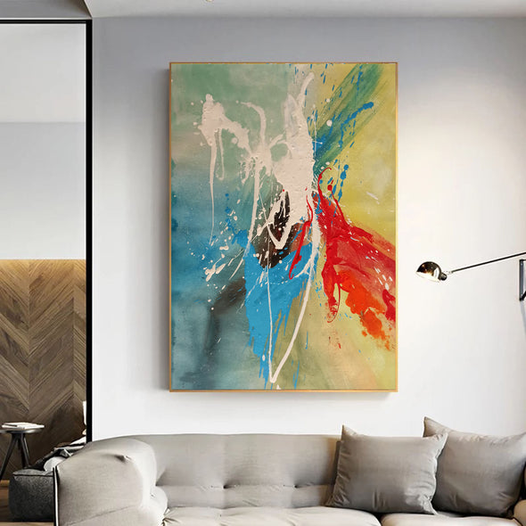 Original abstract paintings | Abstract oil painting on canvas LA65_1