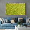 abstract original | yellow and green abstract painting | green abstract art L745-3